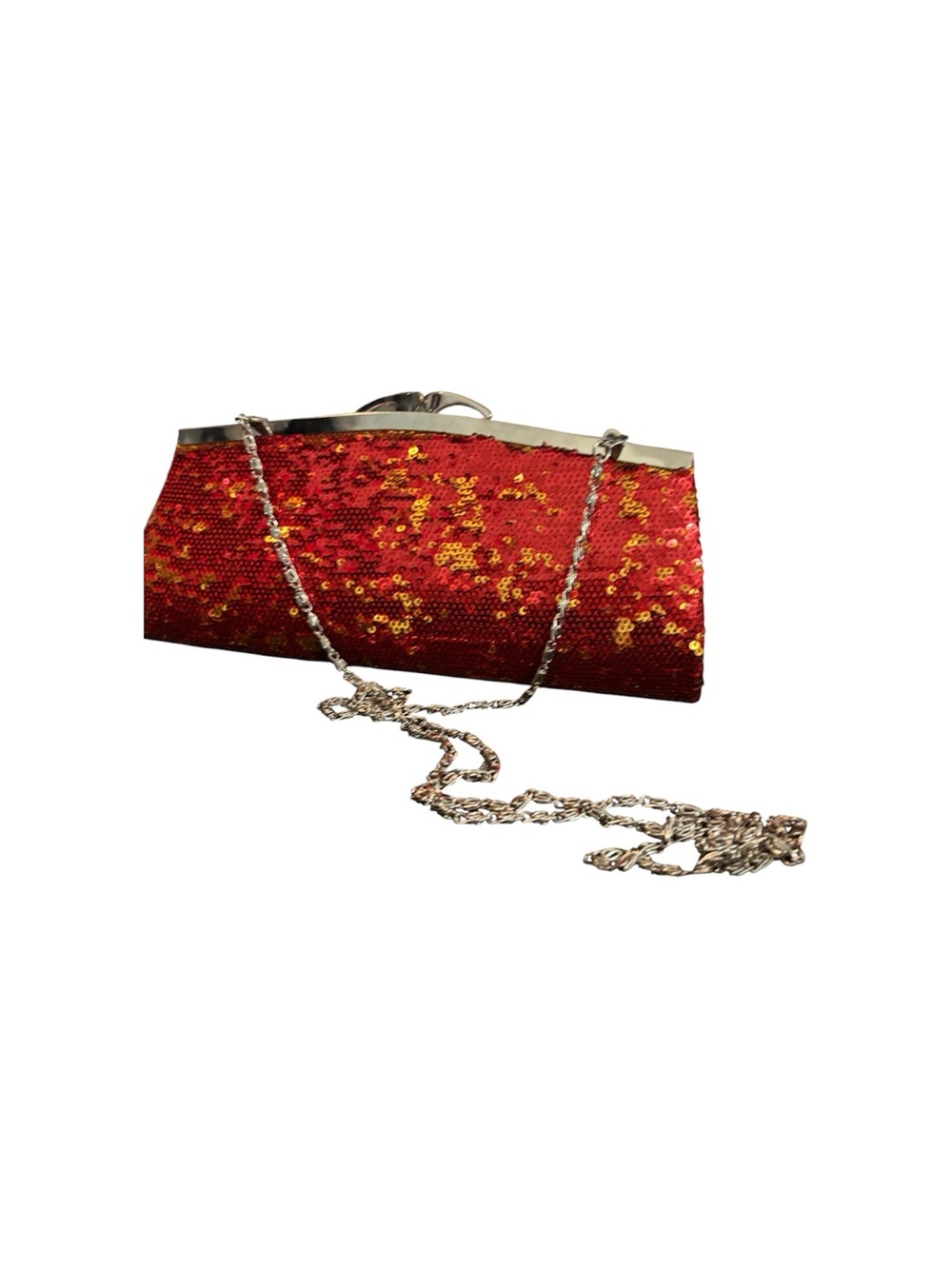 J Francis Red Sequin Evening Clutch.   Item# 149 - Picture 5 of 5